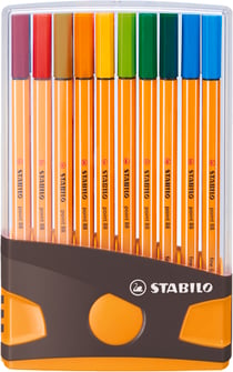 Etui de 20 stylos-feutres - Colorparade - point 88 - Pointe fine - STABILO