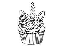 Tampon C - Cupcake licorne