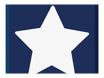 Aladine - Tampon encreur - étoile - bois, caoutchouc