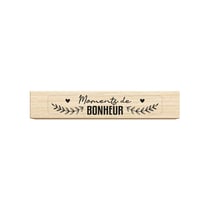 Tampon en bois - Moments de bonheur