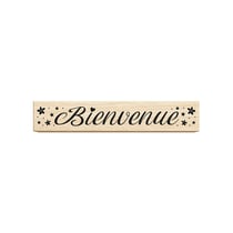 Tampon en bois - Bienvenue