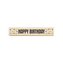 Tampon en bois - Happy Birthday