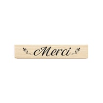 Tampon en bois - Merci