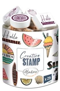 Lot de 29 tampons Aladine - Creative stamp - Summer