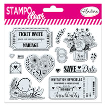 Stampo clear - Mariage ticket
