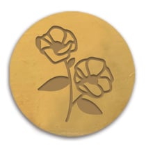 Sceau pour cachet de cire - Pavots 