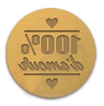 Sceau pour cachet de cire - 100% d'amour
