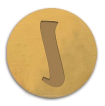 Sceau pour cachet de cire - Alphabet - Lettre I 