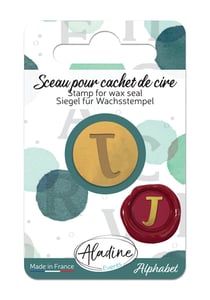 Sceau pour cachet de cire - Alphabet - Lettre J