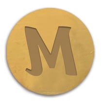 Sceau pour cachet de cire - Alphabet - Lettre M