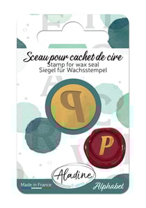 Sceau pour cachet de cire - Alphabet - Lettre P
