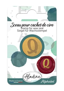 Sceau pour cachet de cire - Alphabet - Lettre Q