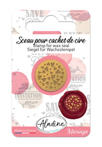 Sceau pour cachet de cire - Aladine - All over - Coeurs