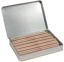 Boîte de bâtons de cire flexibles et ronds  x20 - Nacré pailleté 