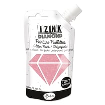 Peinture Izink Diamond - 80 ml - rose poudre