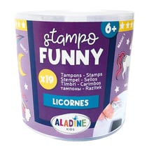 Boîte de 19 tampons Stampo Funny - Licornes