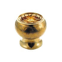 Brûle-encens laiton - coloris doré - diam. 5,5 cm