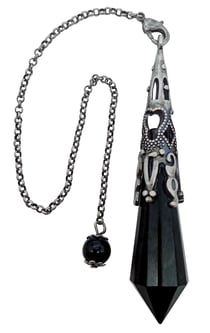 Pendule pointe en Obsidienne Omsaé - Design witch