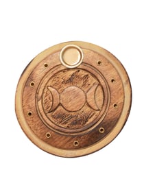 Porte-encens - Triple lune rond