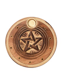 Porte-encens - Pentacle rond