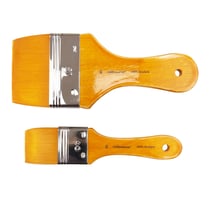 Set de 2 pinceaux spalter synthétiques oranges - 40 et 80 mm - Léonard