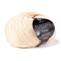 Pelote de fil à tricoter - Plassard - Tonka - Blanc cassé 02