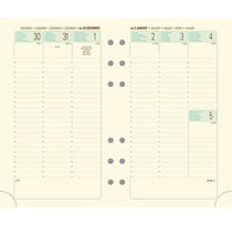 Recharge agenda semainier Exacompta 2026 - 9,8 x 17 cm - Exatime 17 Etroit