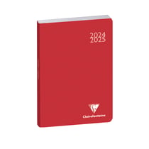Agenda scolaire journalier 2024/2025 Exacompta - Rouge - 10 x 15 cm - Forum Work & After Classic