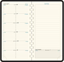 Recharge agenda semainier 2026 Exacompta - 9 x 17,5 cm - Espace 17S
