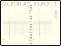 Agenda civil semainier 2022 - Eurotime 24S Spiralé Cordoba - 16 x 24 cm - Exacompta - Bleu