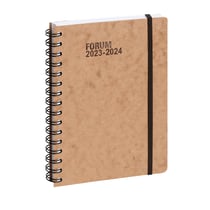 Agenda scolaire journalier 2023/2024 - Forum Office Age Bag - 15 x 21 cm - Havane
