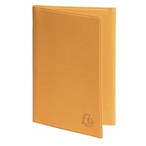 Etui Denim pour carte grise - 8,5 x 13,2 cm - moutarde