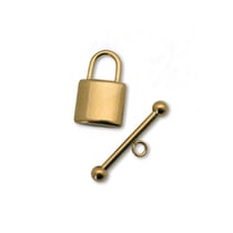 Fermoir en acier inoxydable cadenas - 24 mm- Doré