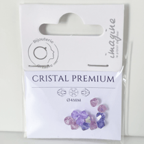Perles cristal premium - 4mm - Nuance Violet