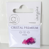 Perles cristal premium - 4mm - Nuance Blush
