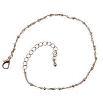 Chaine de cheville Artbimex - Torsade - Acier - Doré - 21cm + extension