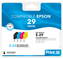 Cartouches d'imprimante Print 3E - Compatibles Pack Epson E29 XL