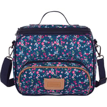 Sac repas à bandoulière - Les Fantaisies Lou Ann - Tann's - Bleu/Rose