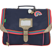Cartable Tann's 38 cm - Leila Bleu Marine - Les Fantaisies 