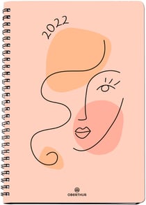 1 Agenda civil semainier 2022 - Divine - 17 x 24,5 cm - Oberthur - Coloris assortis