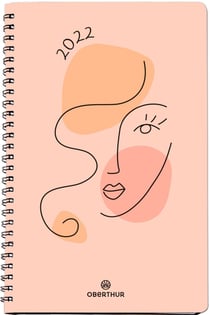 1 agenda civil semainier 2022 - Divine - 10 x 15 cm - Oberthur - Coloris assortis