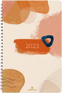 Agenda civil semainier 2023 - Aquarelle - 10 x 15 cm - Oberthur - Abstrait