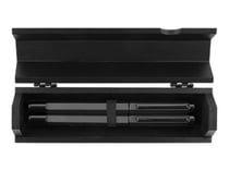 Parure 1 stylo plume & 1 stylo roller - Noir - Belgrade - Oberthur