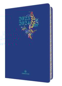 Agenda scolaire semainier 2023/2024 - Tivoli - 15 x 10 cm - Oberthur - Bleu