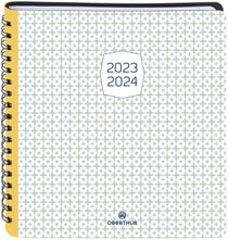 Agenda scolaire semainier 2023/2024 - Grenade - 16,5 x 16,5 cm - Oberthur -  Jaune