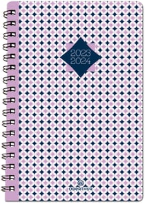 Agenda scolaire semainier 2023/2024 - Graphik - 15 x 10 cm - Oberthur - Vichy