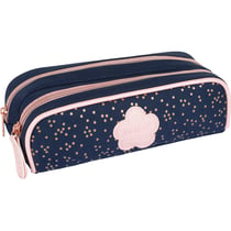 Trousse Oberthur - Kickers Girls - 2 compartiments - Rectangle - Marine
