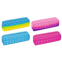 Trousse rectangulaire 1 compartiment Oberthur - Colors Bubble 4D - Couleurs aléatoires - Vendu à l'unité
