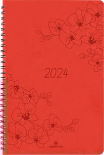 Agenda civil semainier 2023/2024 Oberthur - Corail - Primrose - 24,5 x 17 cm