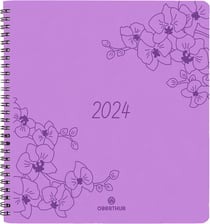 Agenda civil semainier 2023/2024 Oberthur - Lilas - Primrose - 16,5 x 16,5 cm